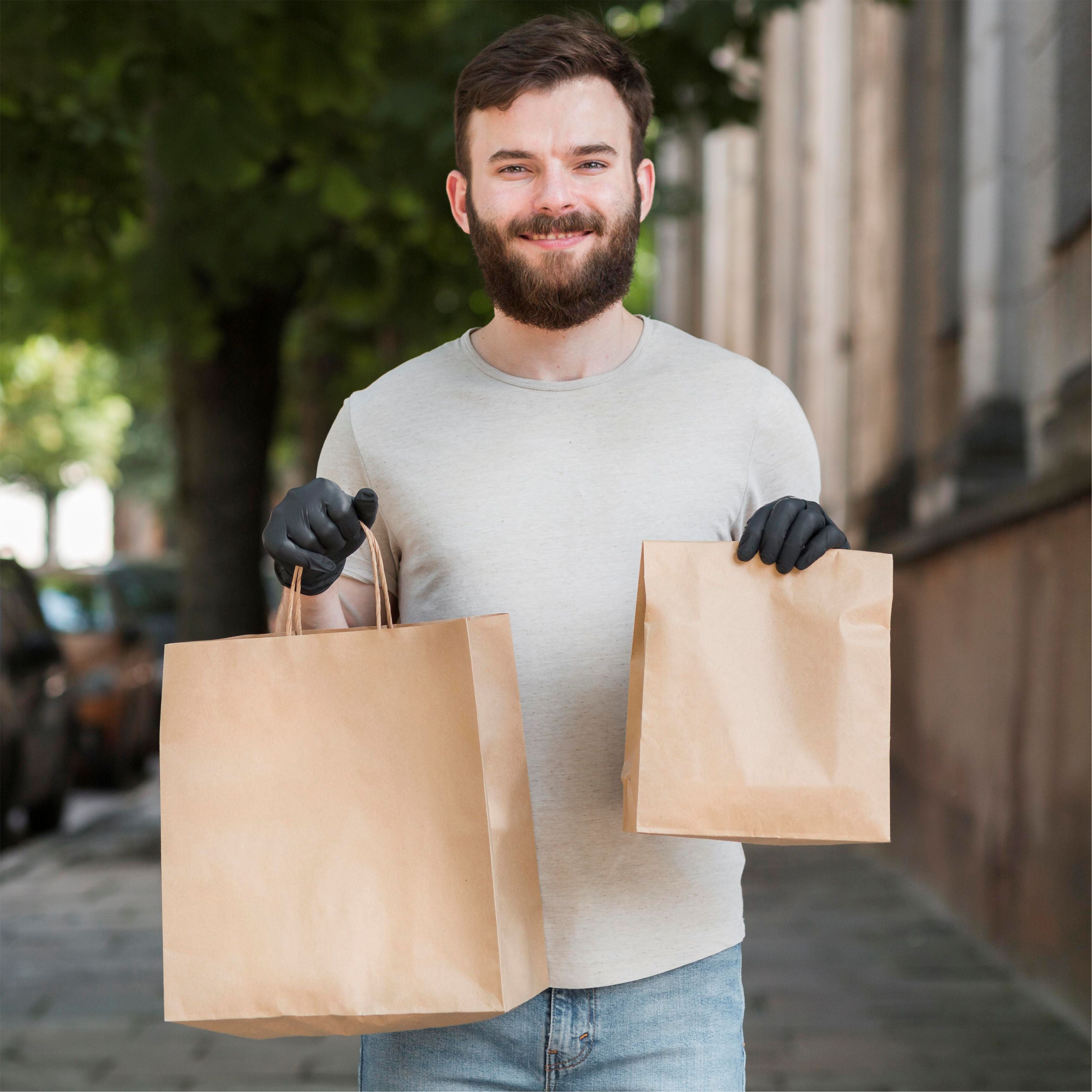 Kraft Paper Shopping Bags